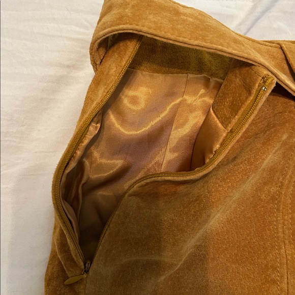 NWT Zara Camel Suede Mini Skirt - Picture 10 of 10